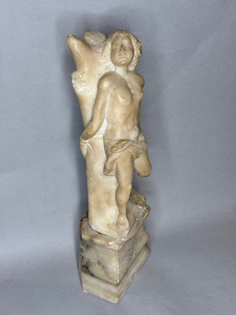 Saint Sébastien, Sculpture en Albâtre, Italie du Nord, XVIIe siècle-photo-1