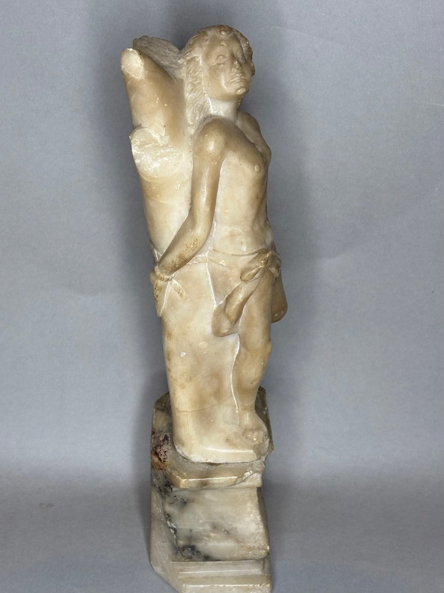 Saint Sébastien, Sculpture en Albâtre, Italie du Nord, XVIIe siècle-photo-3