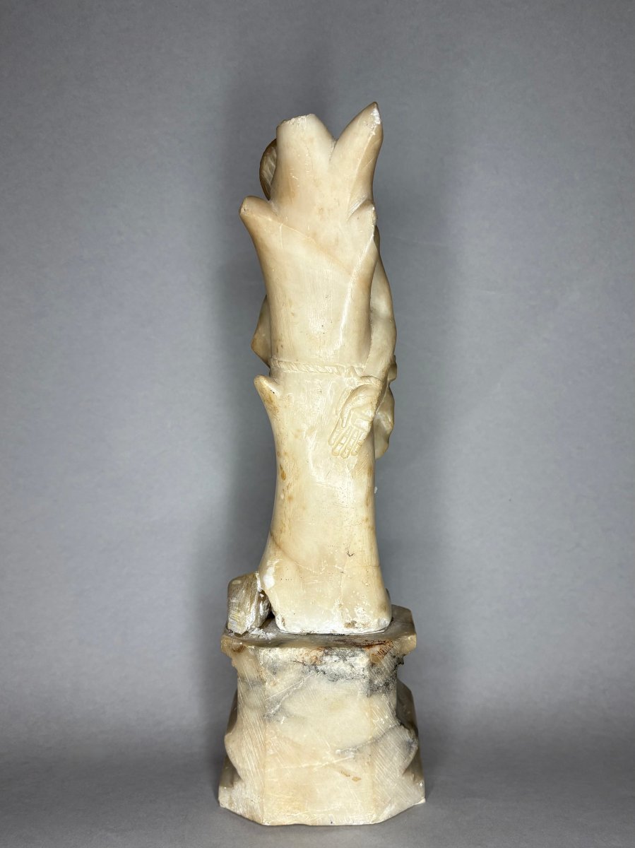 Saint Sébastien, Sculpture en Albâtre, Italie du Nord, XVIIe siècle-photo-4