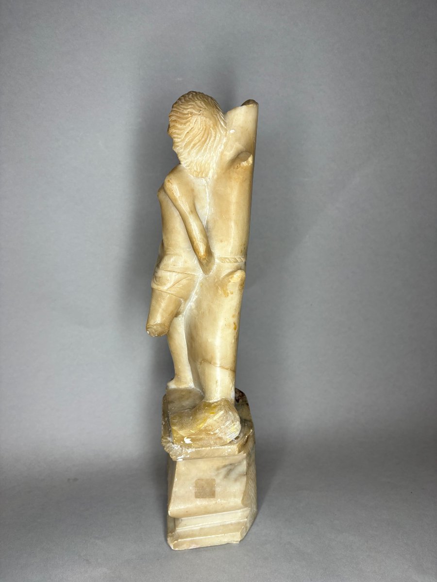 Saint Sébastien, Sculpture en Albâtre, Italie du Nord, XVIIe siècle-photo-5