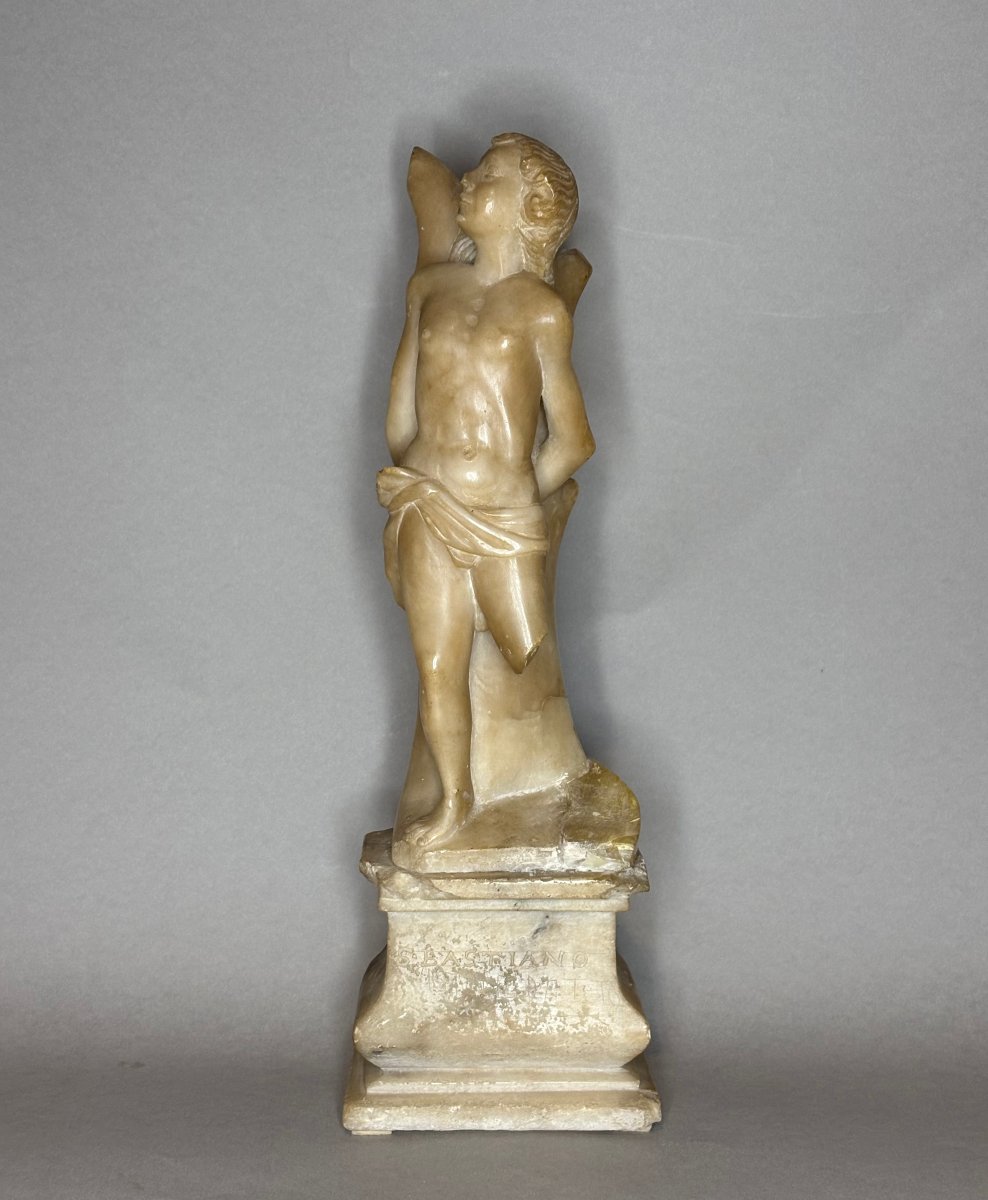 Saint Sébastien, Sculpture en Albâtre, Italie du Nord, XVIIe siècle
