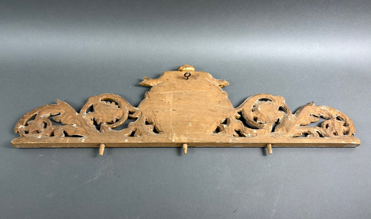 Grande Dessus de Porte Frise en Bois Doré Moitiè du 19éme-photo-2
