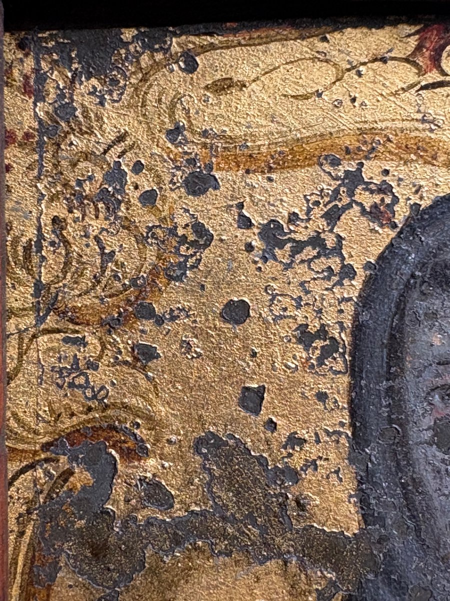  St. Francis Of Assisi, Painting On Tin, Venice, 17th Century.-photo-1