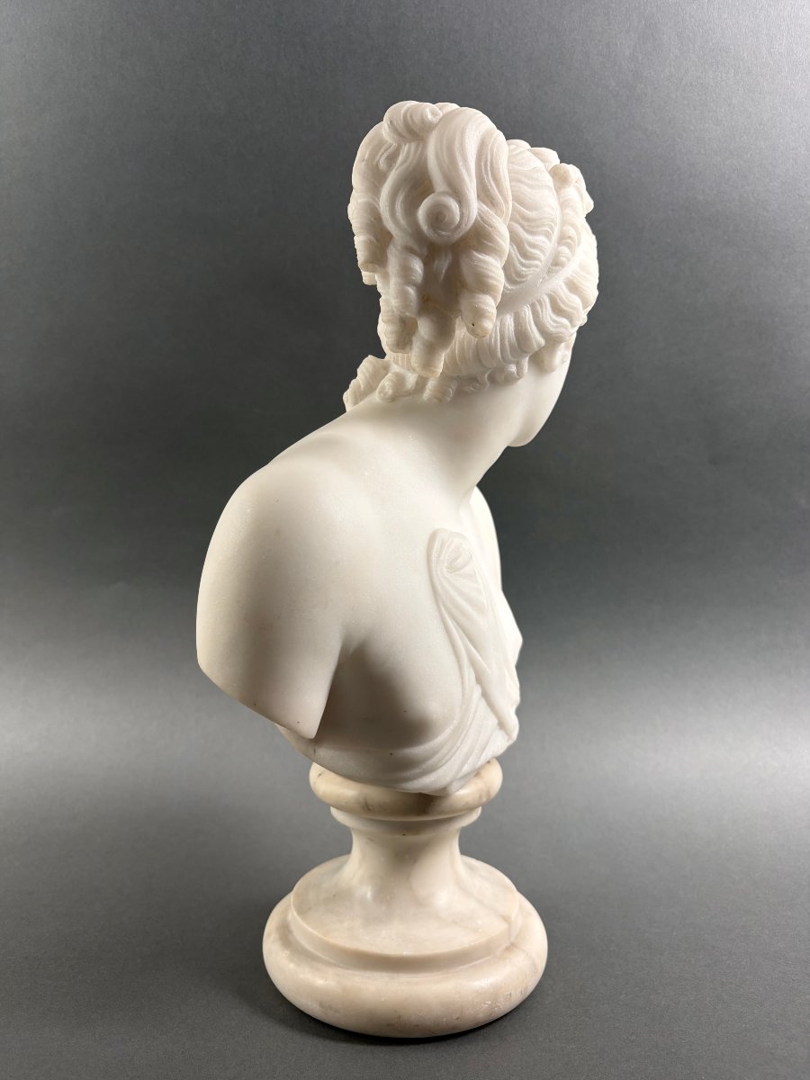 19th Marble Bust Of The Venus Italica, Grand Tour, Florence-photo-2
