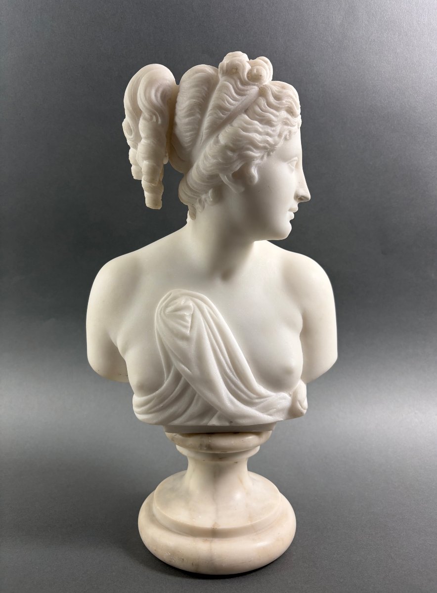 19th Marble Bust Of The Venus Italica, Grand Tour, Florence-photo-3