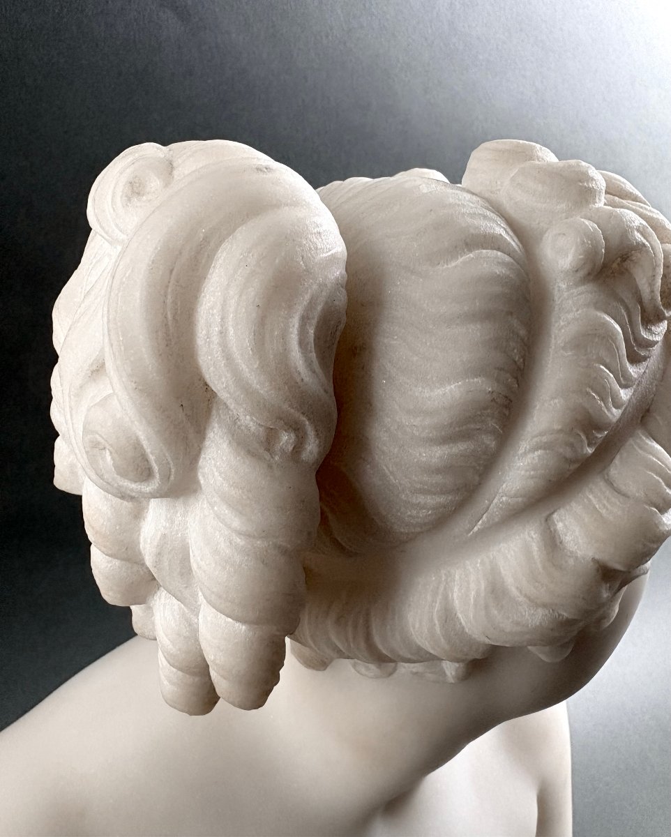 19th Marble Bust Of The Venus Italica, Grand Tour, Florence-photo-4