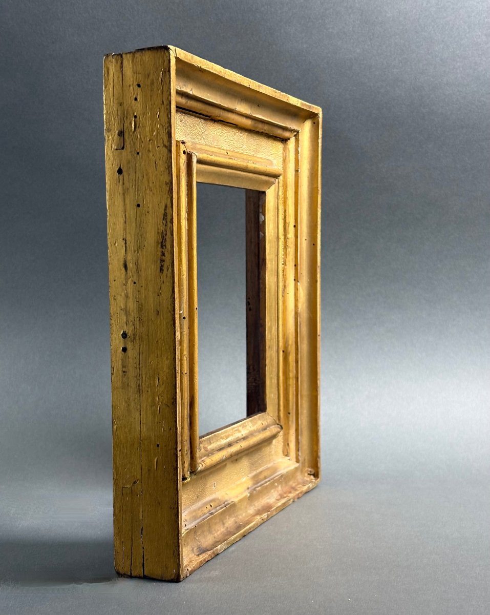 17th Gilded Wooden Italian Collector's Cassetta Frame -photo-3