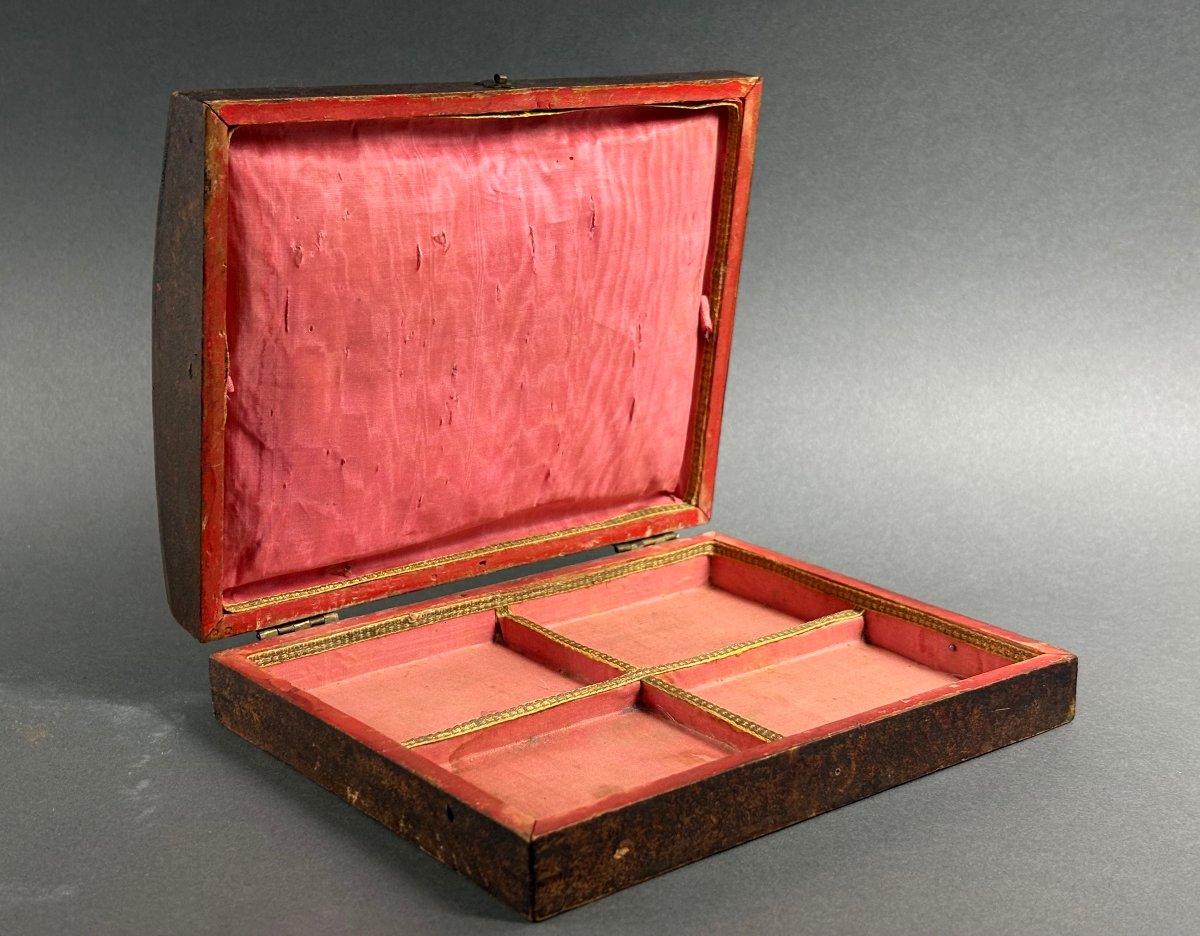 Lacquered Wooden Box In The “arte Povera” Style, Venice, 19th Century-photo-5