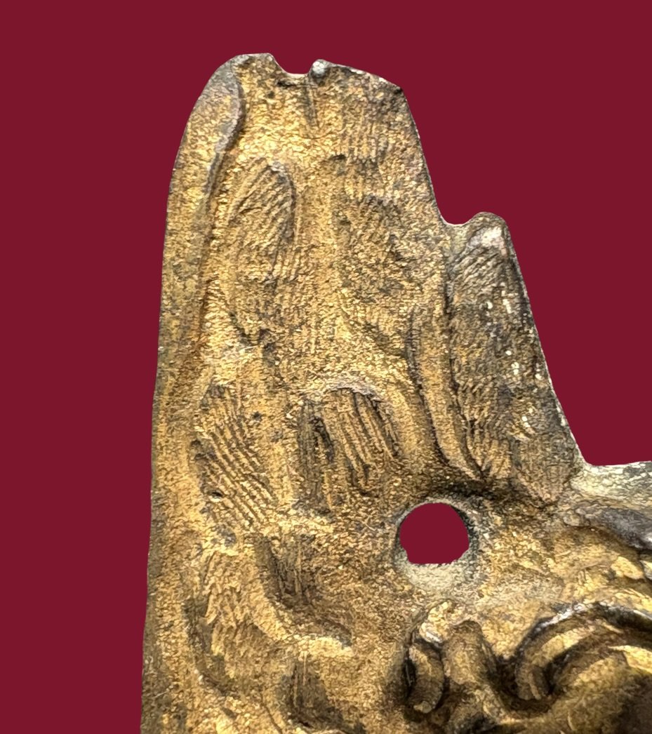Cadre Bronze Doré et Pierres Dures Roma Grand Tour, XVIIIe siècle-photo-2