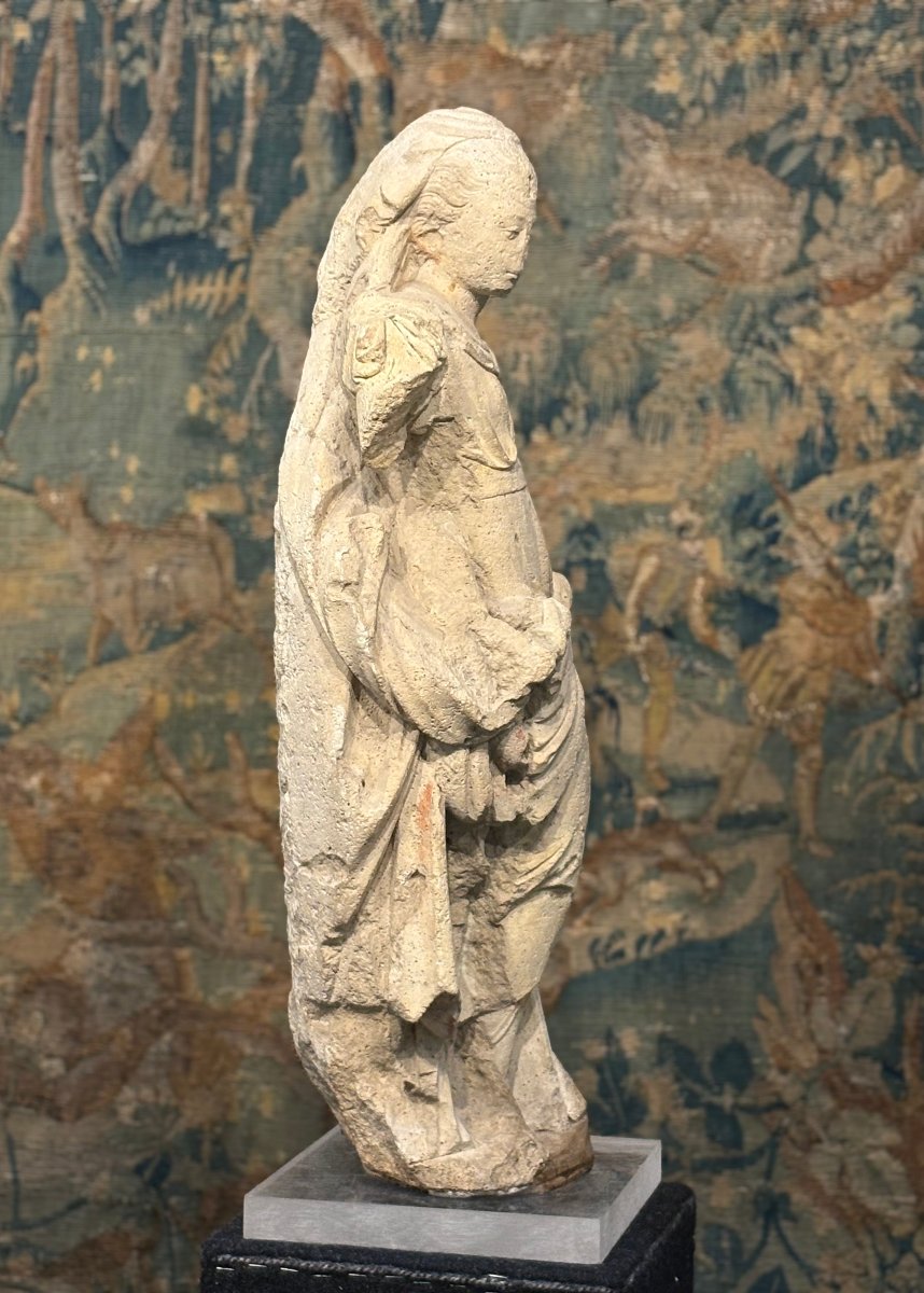 Mannerist Sculpture In Ile-de-france Limestone, Second Half Of The 16th Century-photo-3