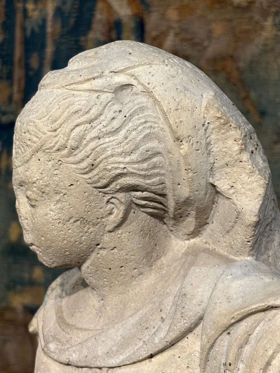 Mannerist Sculpture In Ile-de-france Limestone, Second Half Of The 16th Century-photo-7
