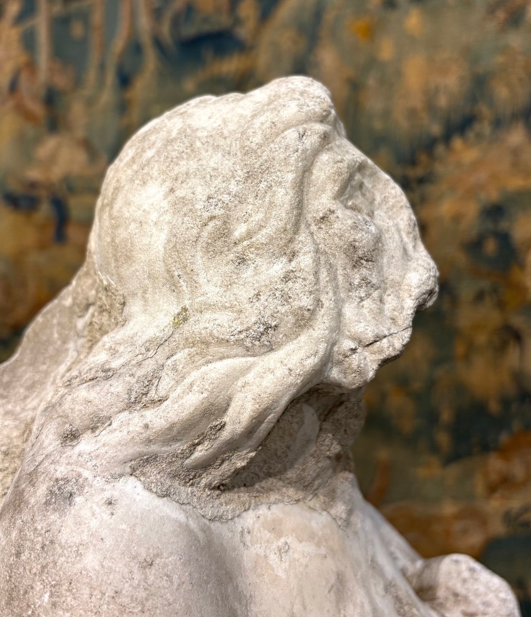 Triton en Marbre Fragment de Sculpture Baroque Italie 17éme-photo-8