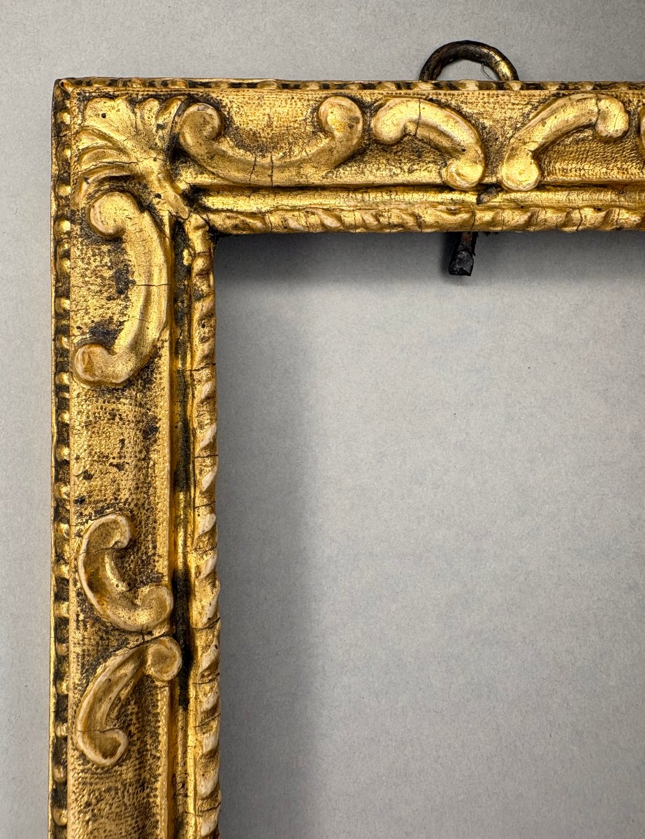 Collectible Frame, Carved And Gilded Wood, Northern Italy, 18th Century-photo-2