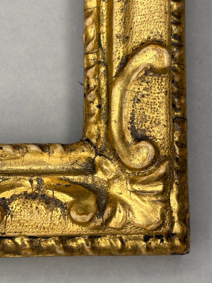 Collectible Frame, Carved And Gilded Wood, Northern Italy, 18th Century-photo-2
