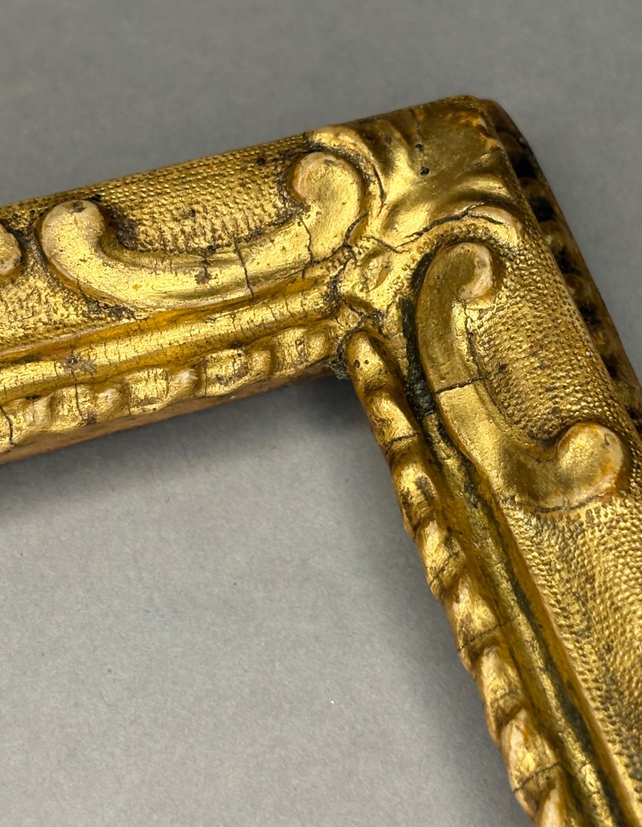 Collectible Frame, Carved And Gilded Wood, Northern Italy, 18th Century-photo-5