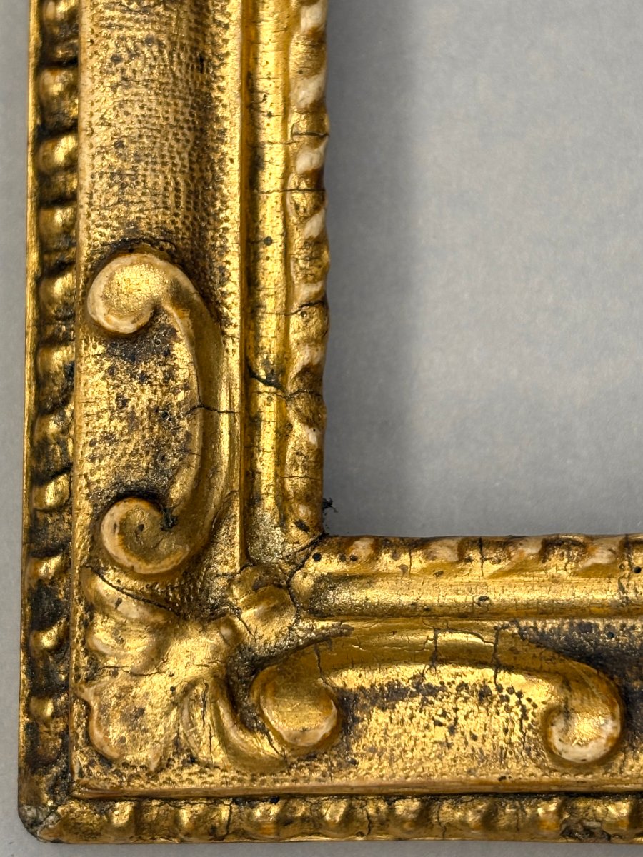 Collectible Frame, Carved And Gilded Wood, Northern Italy, 18th Century-photo-6