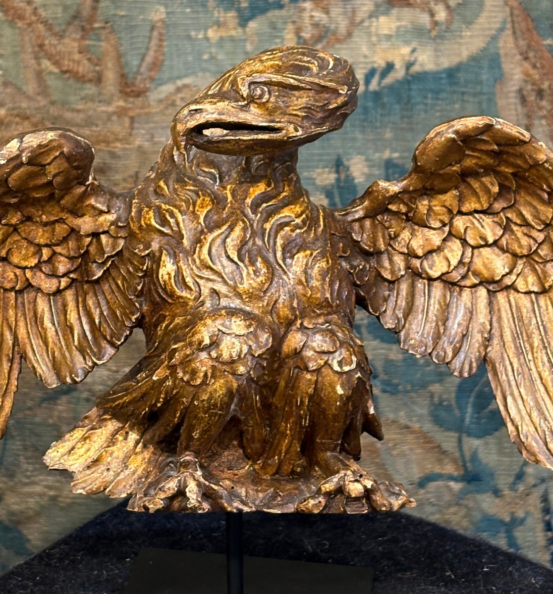 Aigle en Bois Doré Néoclassique Italie 18éme siècle-photo-2