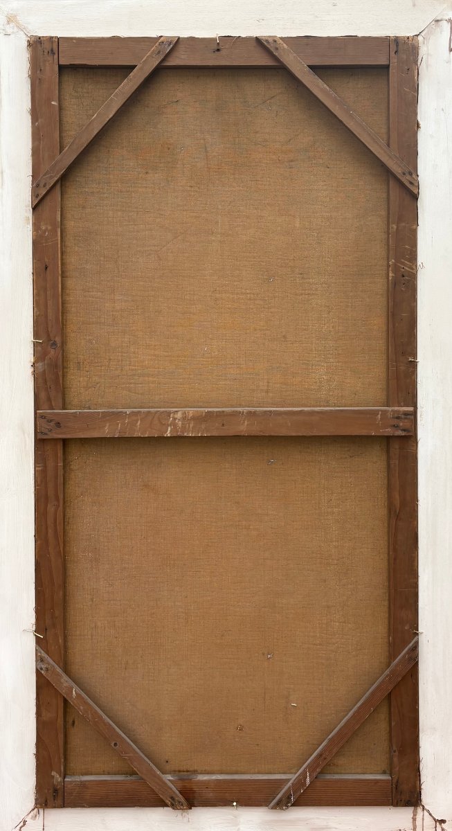 « La Source », Grande Peinture dans le goût de Gustave Courbet, XIXe siècle.-photo-8