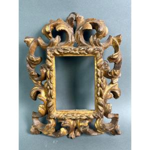 Cadre de Collection en Bois Sculpté et Doré Baroque Italien 17éme siècle