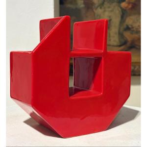 Vase Céramique Petucco & Tolio dans le style de Sottsass Design années 1970