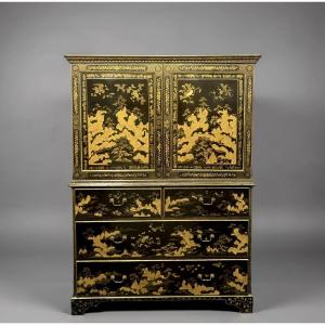 Cabinet en Chinoiserie Frederick Crace époque Regency Angleterre début 19éme