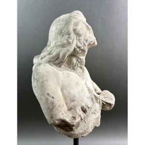17th Marble Triton Fragment Of A Italian Fountain Sculpture