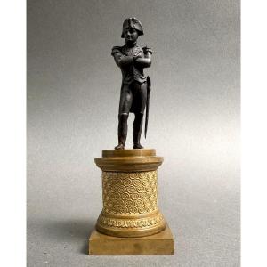 Napoleon Bonaparte Miniature Bronze Statuette, Circa 1820–30