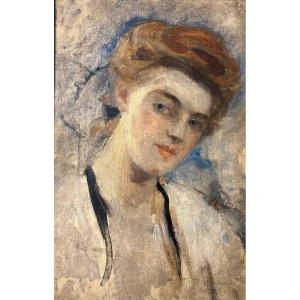Hélène Le Roy d'Etiolles (1864–1939) Portrait Of A Girl