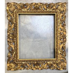 Large Florentine Gilded Wood Frame, Early 19th Century