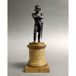 Napoleon Bonaparte Miniature Bronze Statuette, Circa 1820–30