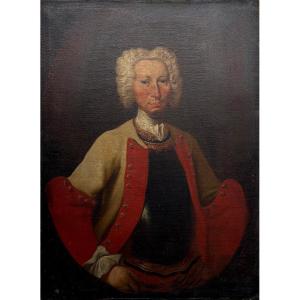 Large Portrait Of A Gentleman In Armor, House Of Savoy, 18th Piedmontese School