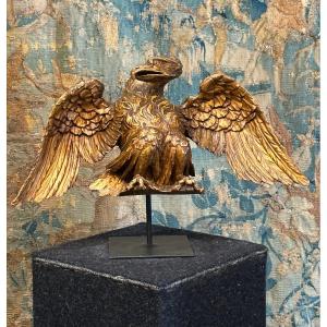 Aigle en Bois Doré Néoclassique Italie 18éme siècle