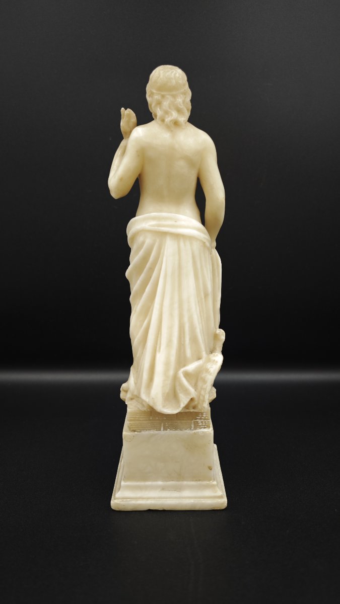 Grand Tour Alabaster Sculpture Depicting Jupiter, Late 18th Century-early 19th Century-photo-2