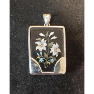 Florentine-style Pendant, Hand-assembled And Hand-crafted In Silver