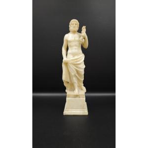 Grand Tour Alabaster Sculpture Depicting Jupiter, Late 18th Century-early 19th Century