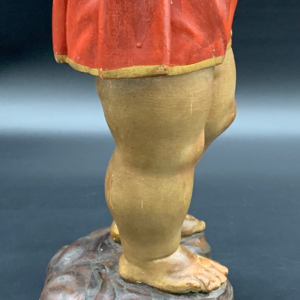 Polychrome Wooden Sculpture Depicting The Blessing Child Jesus- 19th Century-photo-6
