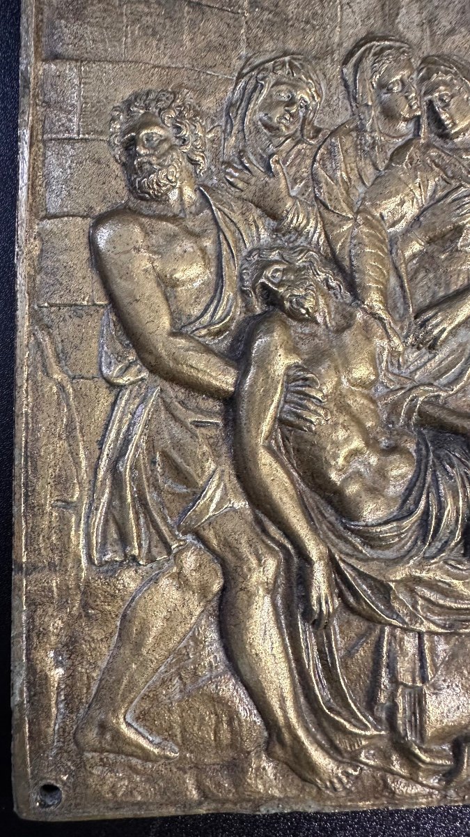 Plaque Bas-relief En Bronze - Louis Philippe (19ème Siècle)-photo-1