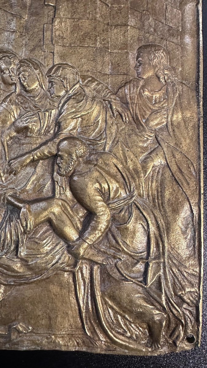 Plaque Bas-relief En Bronze - Louis Philippe (19ème Siècle)-photo-2