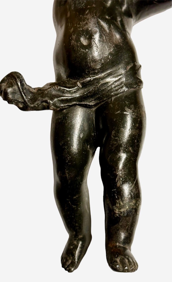 Burnished Metal Angel Statue - 19th Century-photo-4