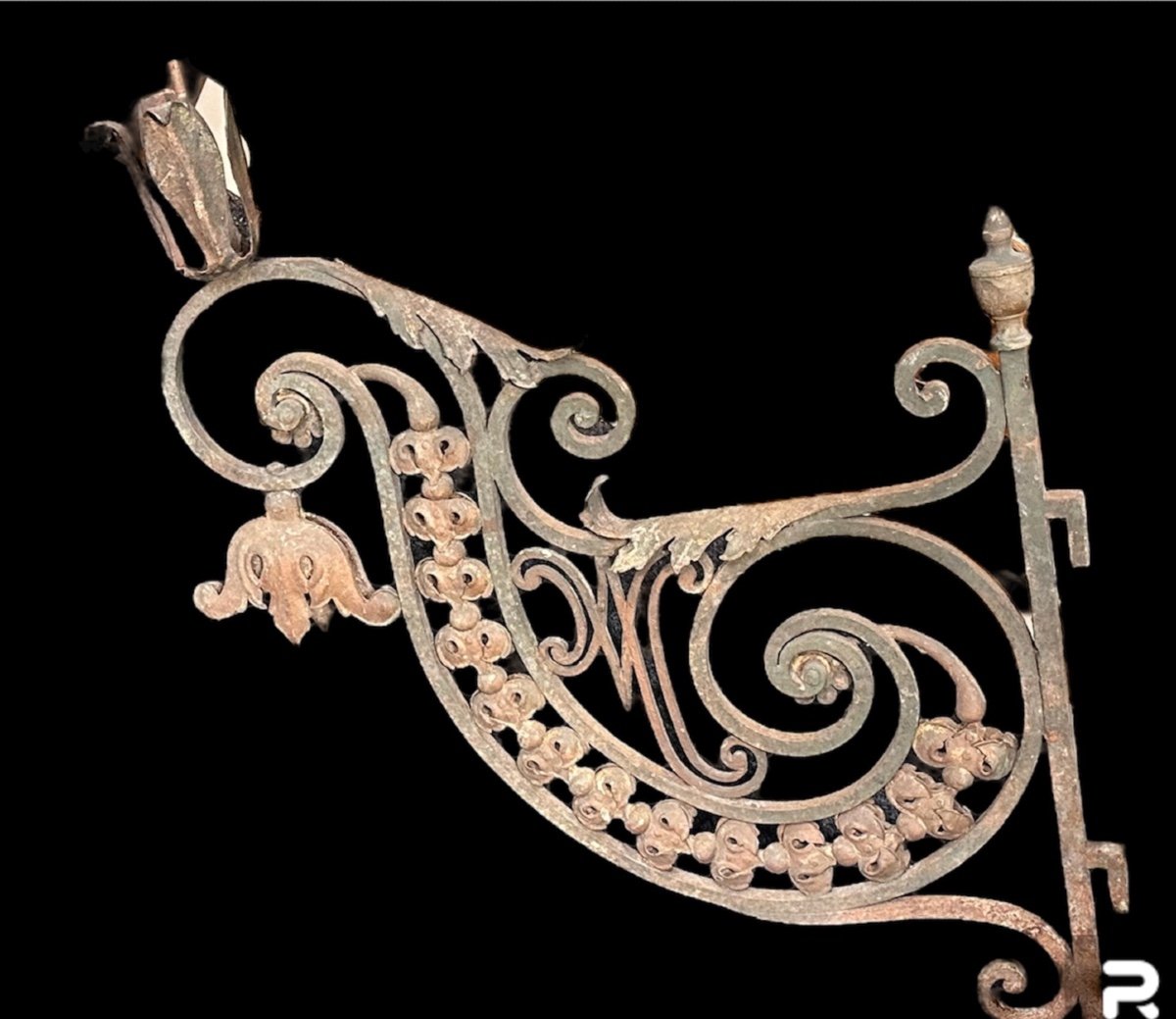Paire De Bras Bougeoirs En Fer Forgé - Louis XVI-photo-3