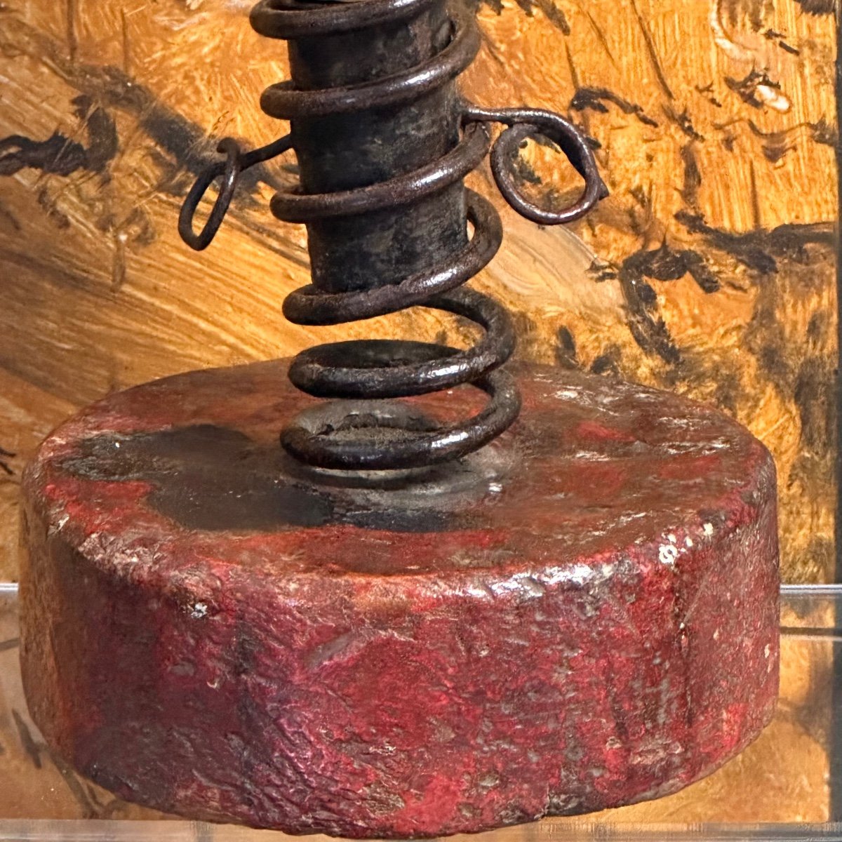 “rat De Cave” Cellar Candle Holder - Early 1900s.-photo-2