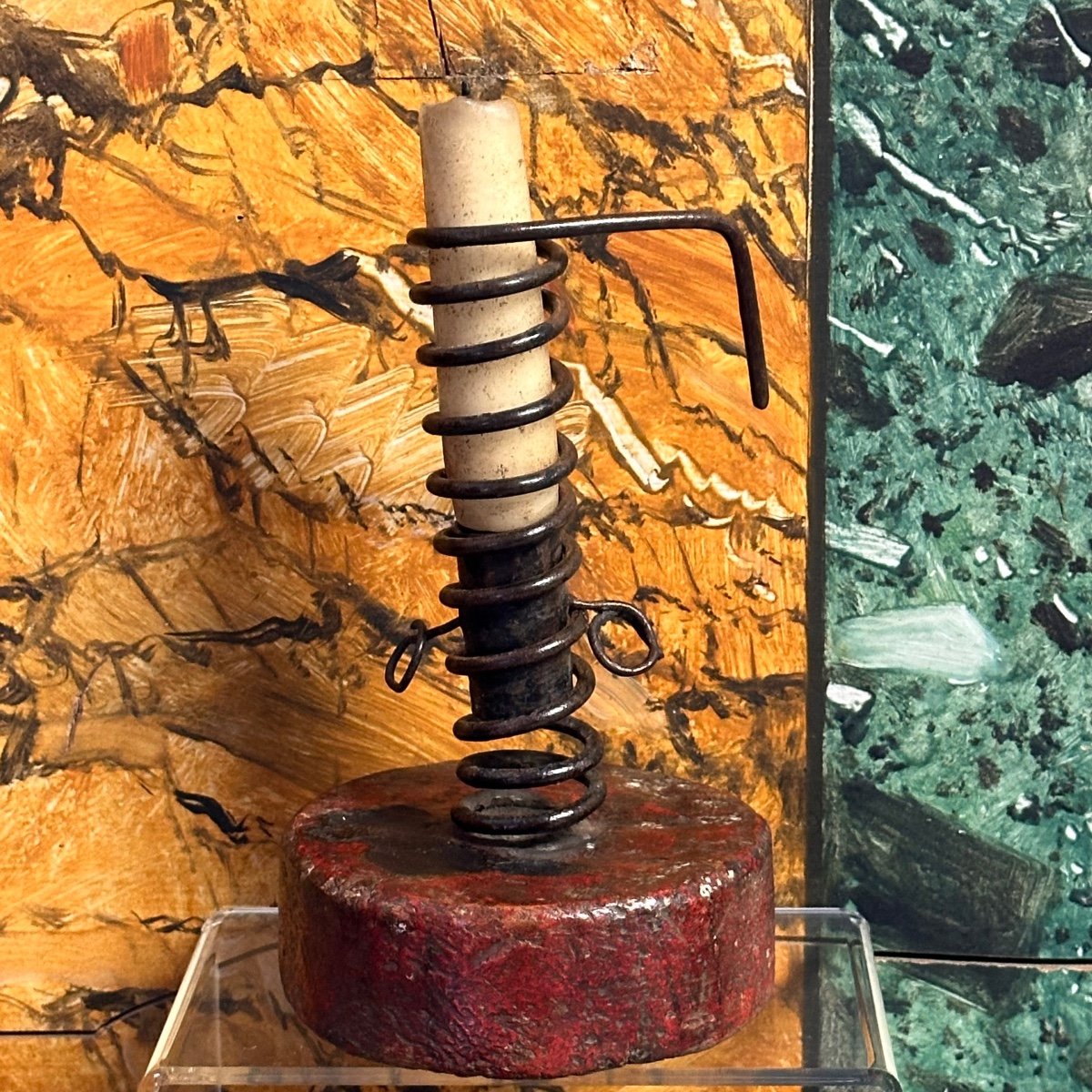 “rat De Cave” Cellar Candle Holder - Early 1900s.-photo-2