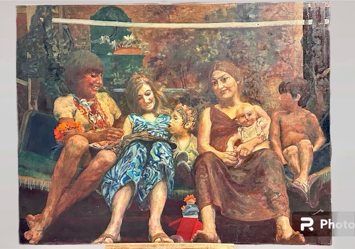 Painting, Oil On Canvas, Signed Alcorlo 73-photo-2