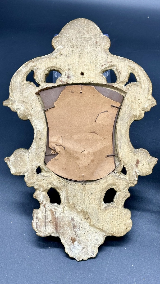Paire de petits miroirs dorés - XIXe siècle -photo-7