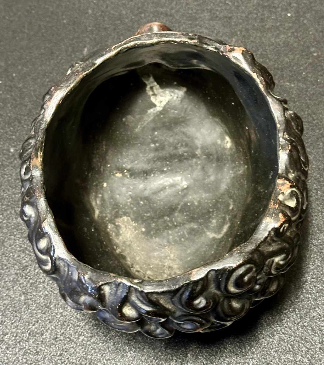 Récipient, porte-vase en forme de tête de Moro, Germany, fin du XIXe siècle.-photo-2