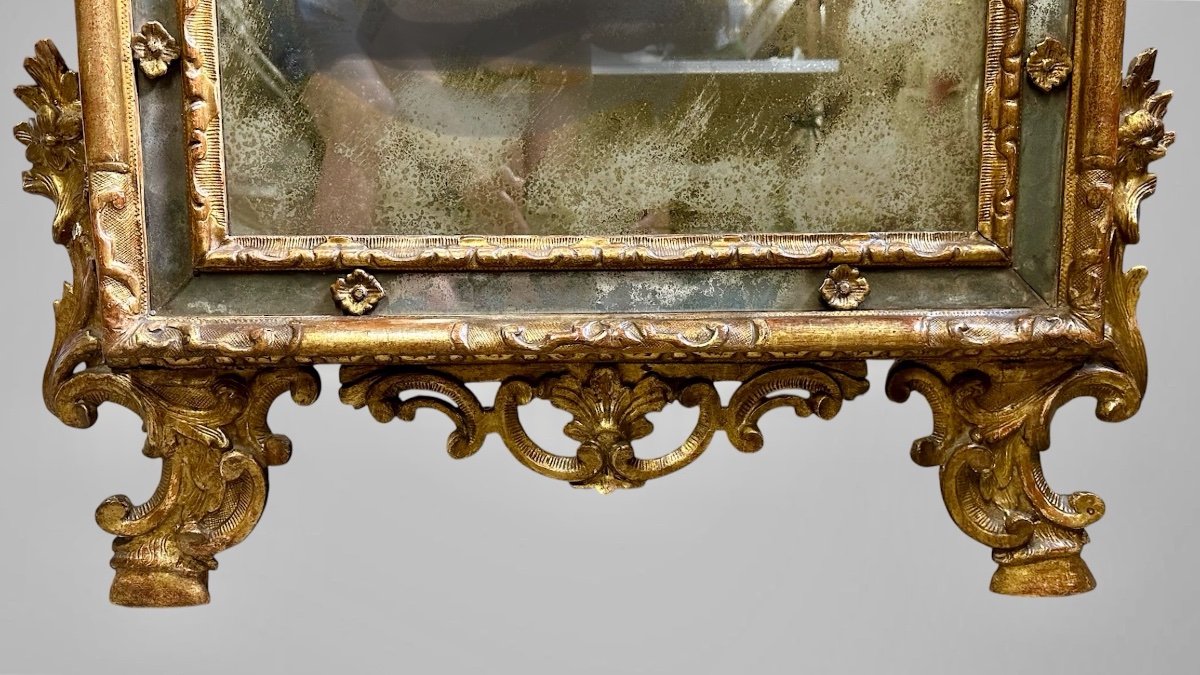 Miroir piémontais Louis XVI, fin du XVIIIe siècle-photo-4
