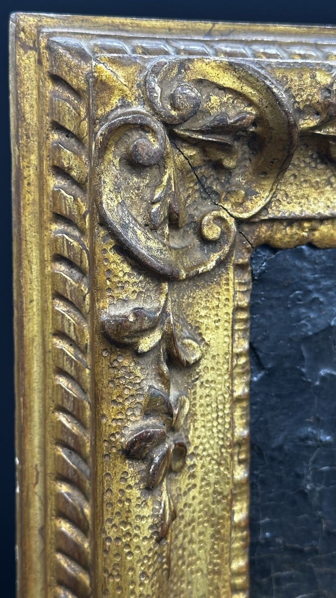 Painting "holy Family", Oil On Panel - 19th Century-photo-2