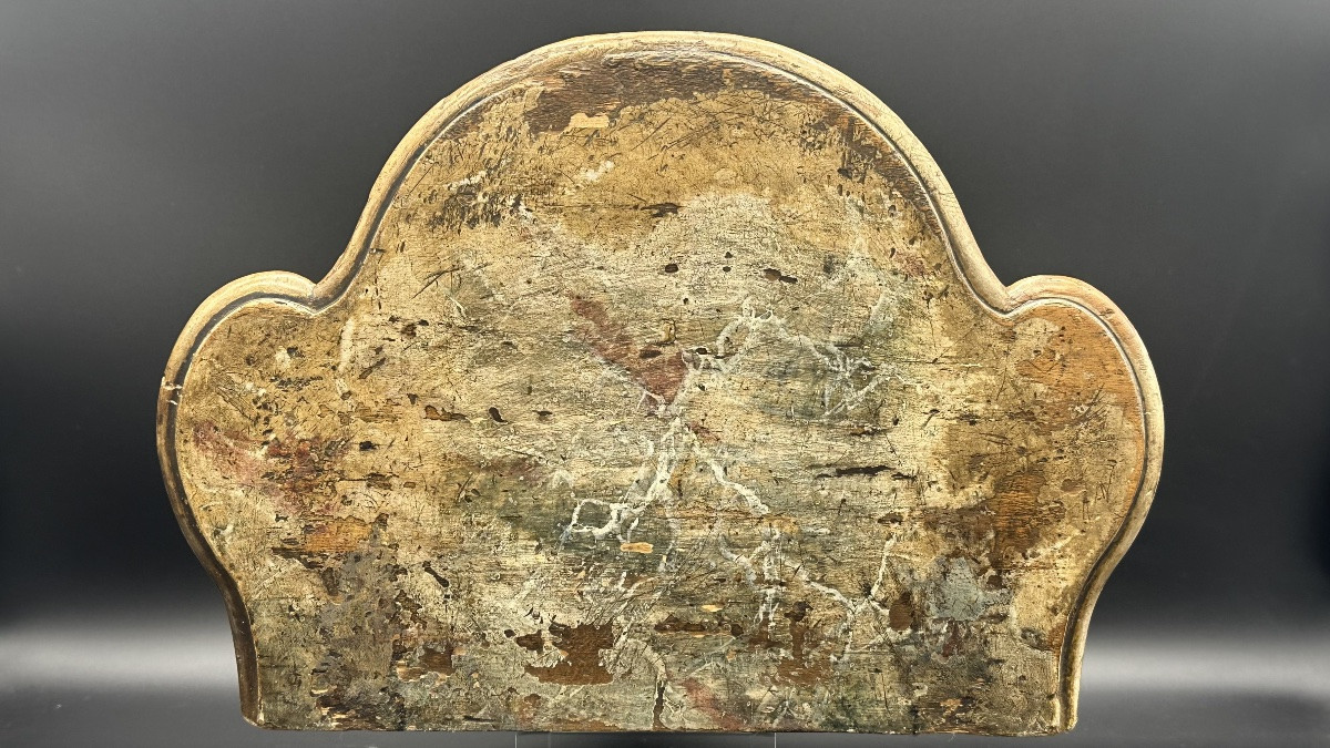 Étagère murale dorée de style baroque – XVIIIe siècle-photo-2