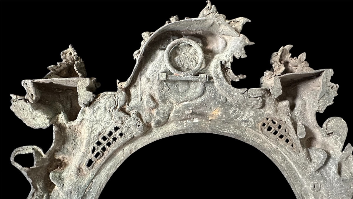 Baroque Frame In Chiseled Bronze – 19th Century-photo-7