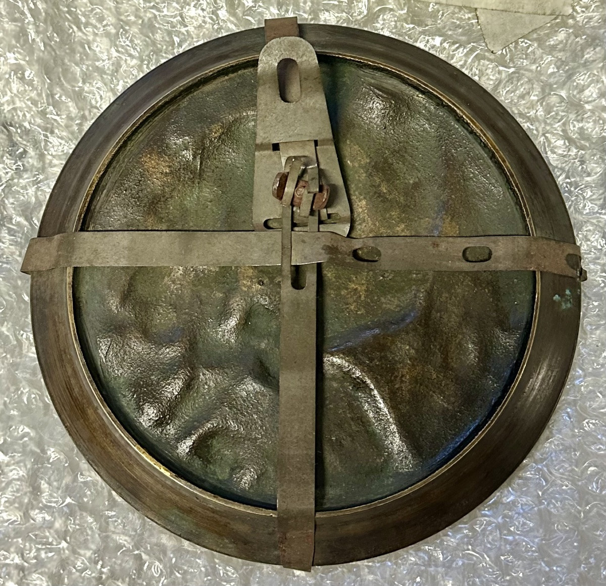 Bronze Medallion – Hercules And The Nemean Lion (basic Relief) Late 19th – Early 20th Century-photo-3